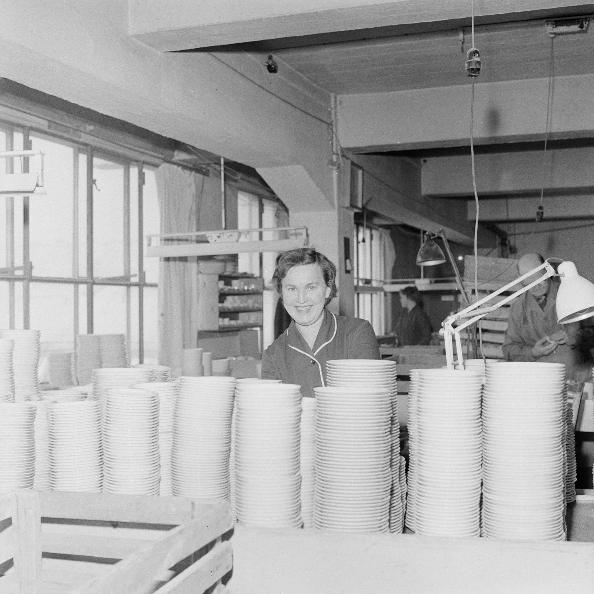 Porsgrunn Porselensfabrikk, pressefolk Apland