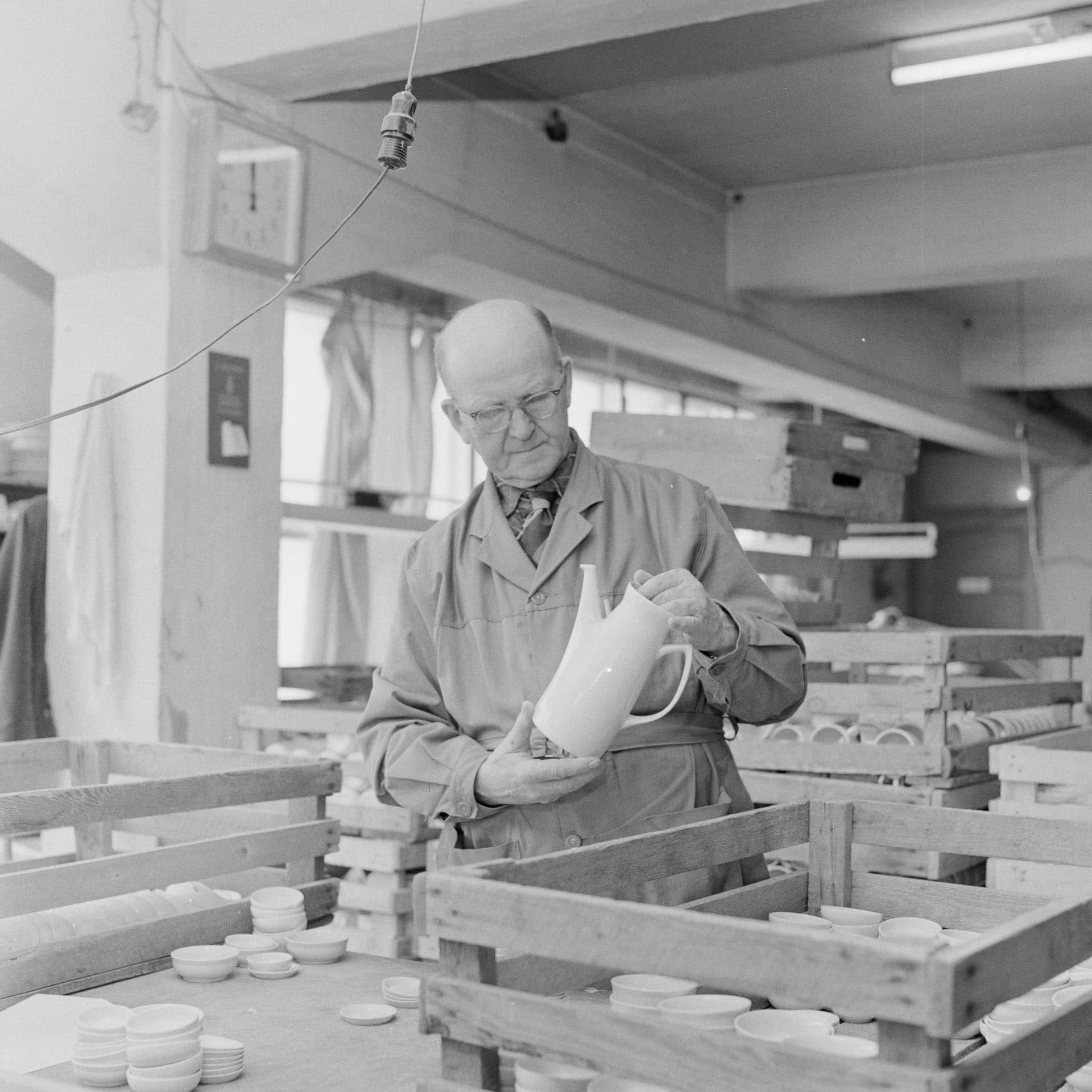 Porsgrunn Porselensfabrikk, pressefolk Apland