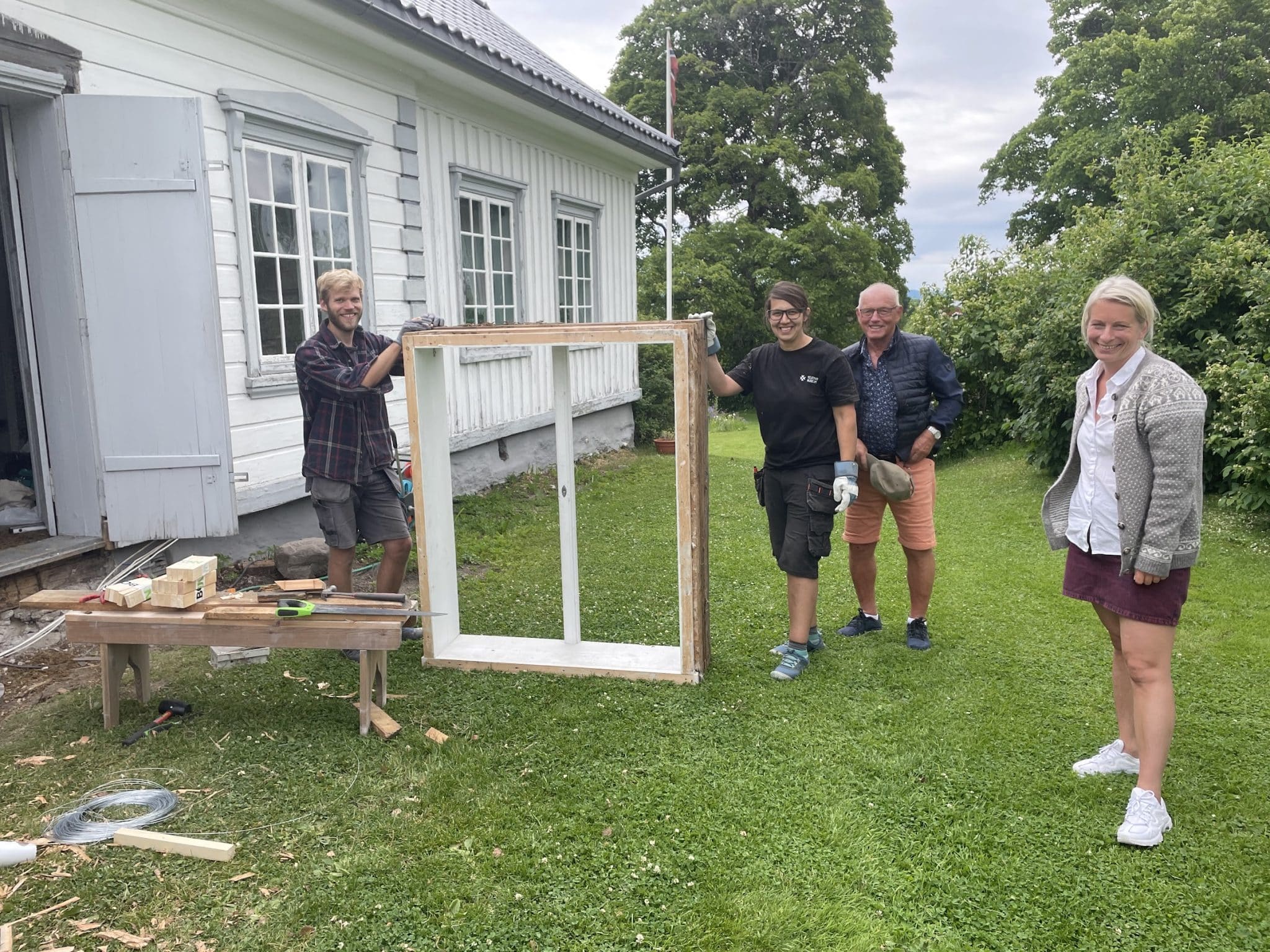 Restaurering av Henrik Ibsens barndomshjem på Venstøp i Skien.