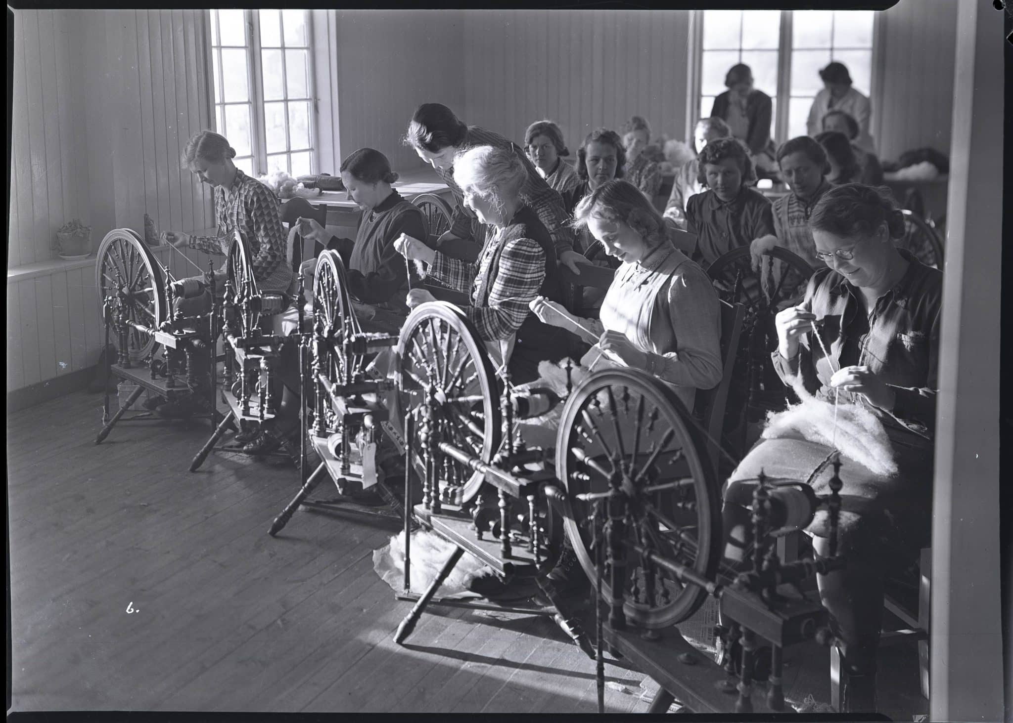 Frogner småbrukskole, spinnekurs 1942