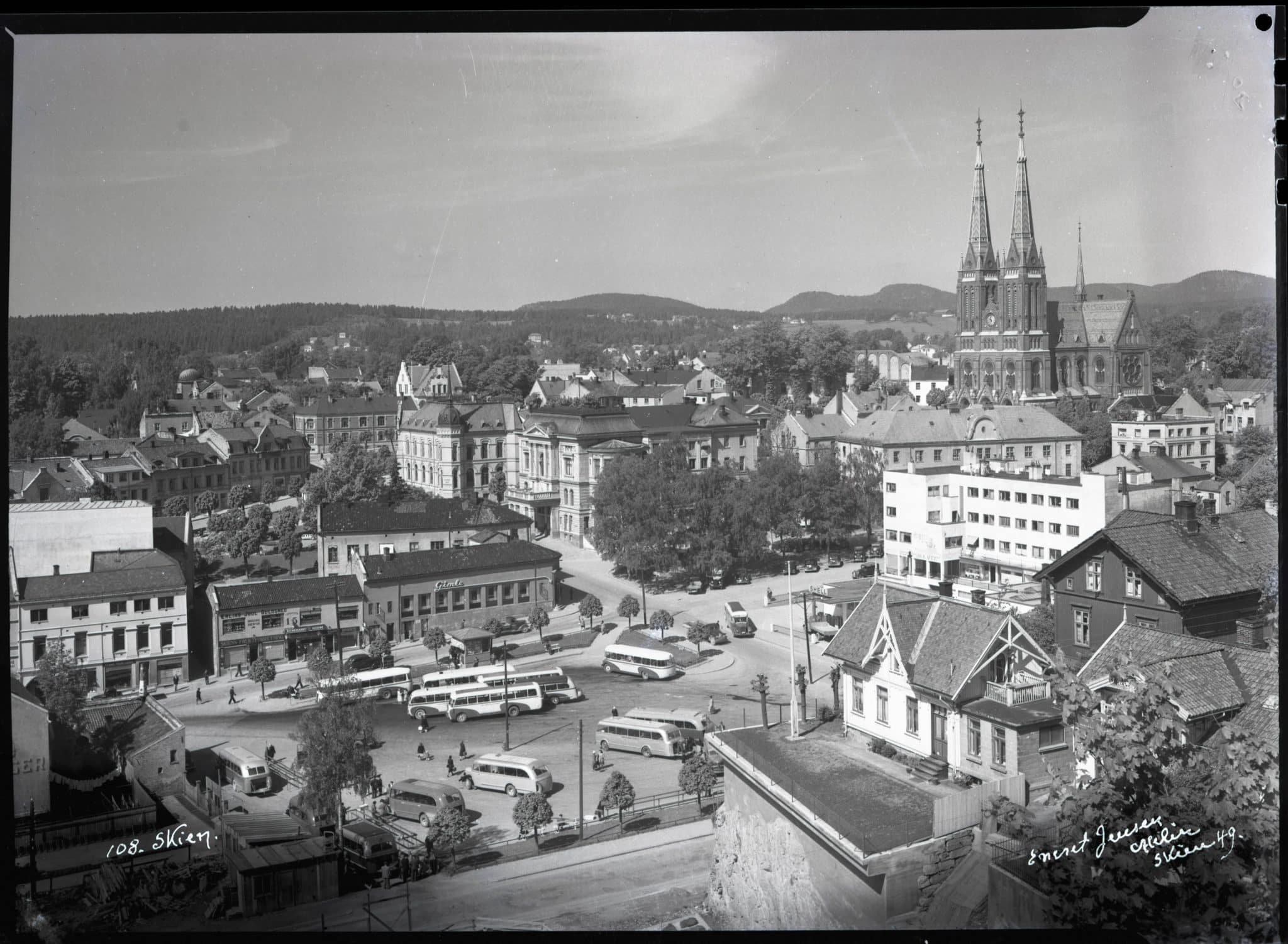 Skien by, oversiktsbilde