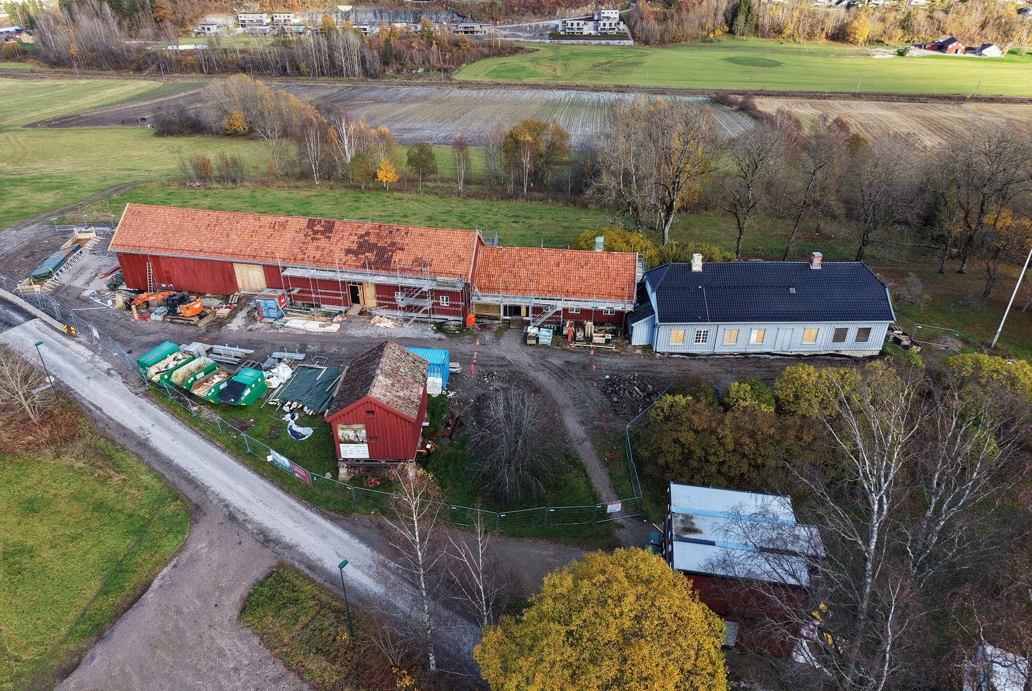 oversiktbilde over byggeplassen Venstøp Foto Jan Thore Øvrum