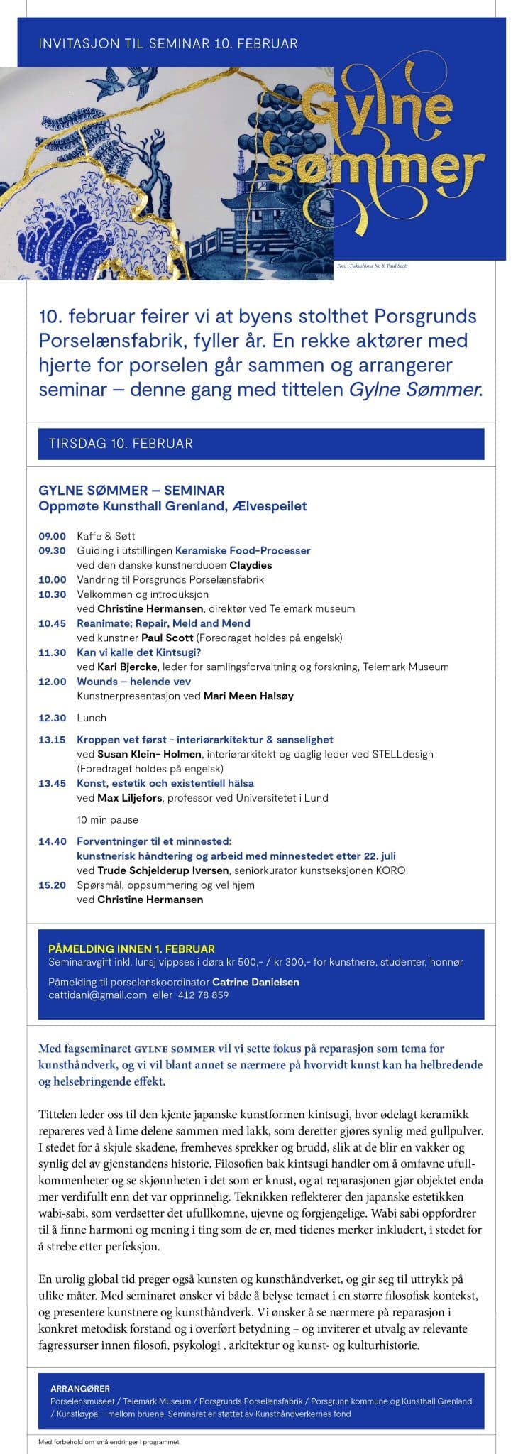 program for seminaret gylne sømmer