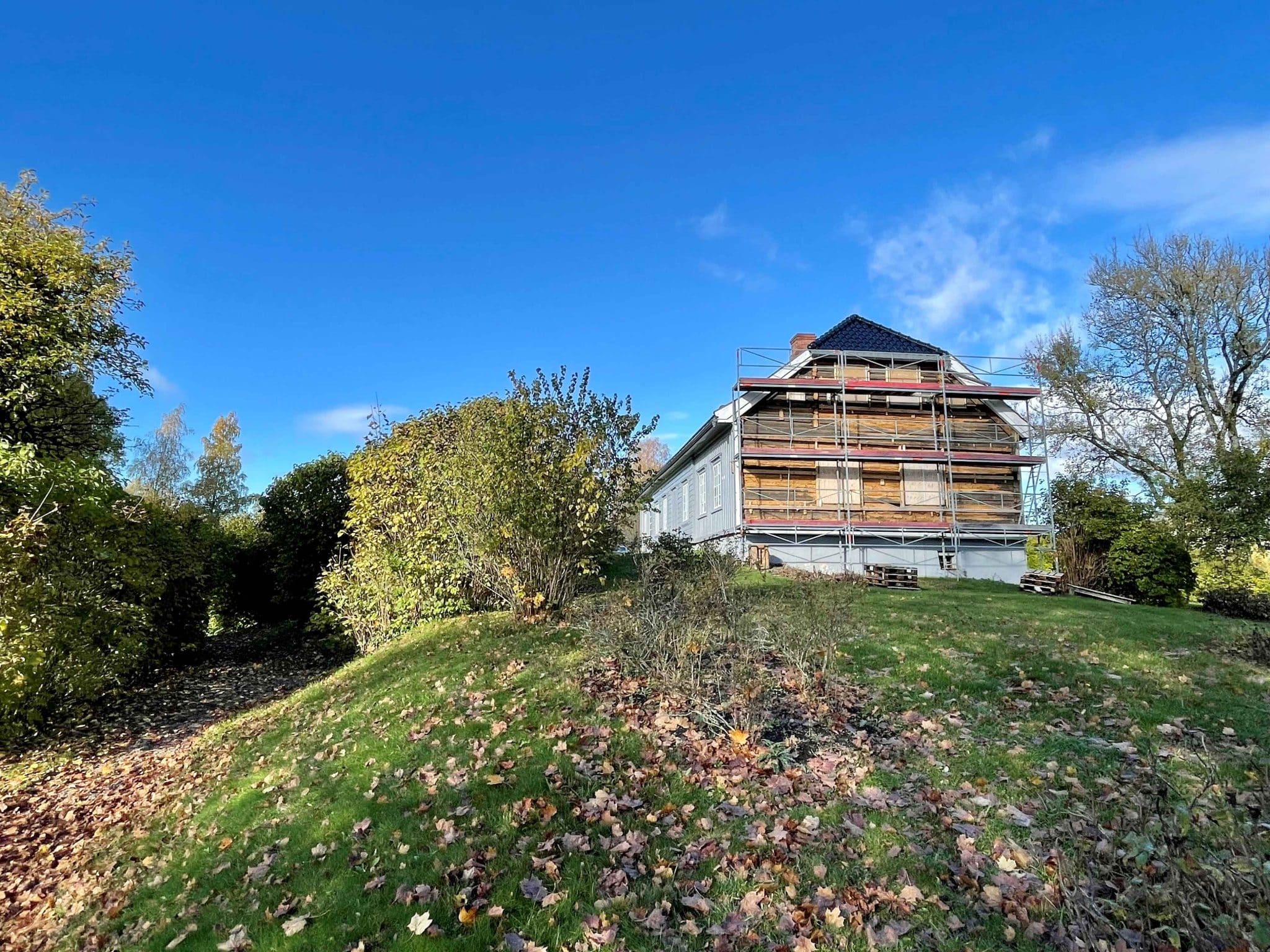 Restaurering av Henrik Ibsens barndomshjem på Venstøp i Skien.